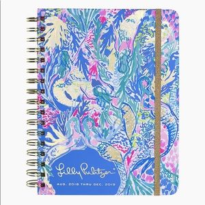 Lilly Pulitzer 17-month agenda  mermaid cove print